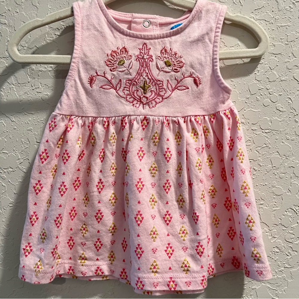 3-6m Bon Bebe baby girl light pink floral top